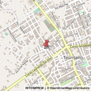 Mappa Via G.Garibaldi, 38, 73056 Taurisano, Lecce (Puglia)