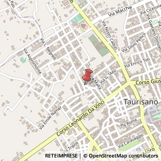 Mappa Via G.Garibaldi, 58, 73056 Taurisano, Lecce (Puglia)