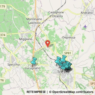 Mappa Zona industriale, 73039 Tricase LE, Italia (2.69909)