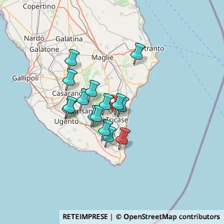 Mappa Zona industriale, 73039 Tricase LE, Italia (10.988)