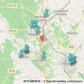 Mappa Via C.Petri, 73035 Miggiano LE, Italia (2.74385)