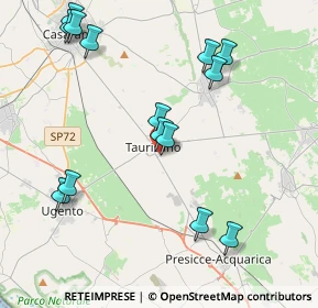Mappa Viale Rimembranze, 73056 Taurisano LE, Italia (4.92143)