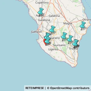 Mappa Via Cagliari, 73055 Racale LE, Italia (16.01364)