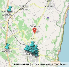Mappa Via Provinciale Depressa Tricase, 73039 Tricase LE, Italia (2.85176)