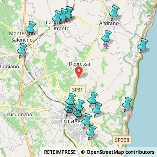 Mappa Via Provinciale Depressa Tricase, 73039 Tricase LE, Italia (3)