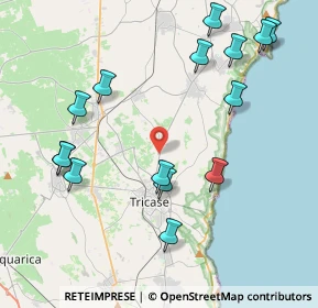 Mappa Via Provinciale Depressa Tricase, 73039 Tricase LE, Italia (5.034)