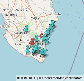 Mappa Via Provinciale Depressa Tricase, 73039 Tricase LE, Italia (10.7875)