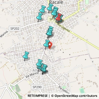 Mappa Via Sele, 73055 Racale LE, Italia (0.592)