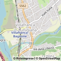 Mapa Villafranca in Lunigiana