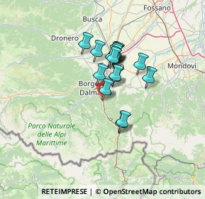 Mappa Via Ferrovieri, 12017 Robilante CN, Italia (9.76529)