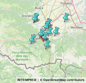 Mappa Via Umberto I, 12017 Robilante CN, Italia (9.41667)