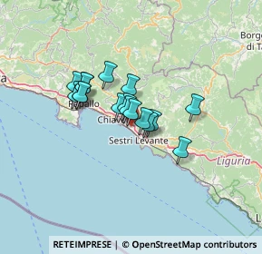 Mappa Via Del Laghetto, 16033 Lavagna GE, Italia (8.97353)