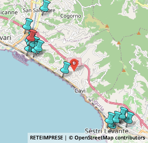 Mappa Via Del Laghetto, 16033 Lavagna GE, Italia (2.98125)