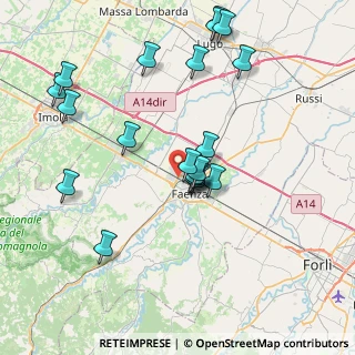 Mappa Via Ferlini, 48018 Faenza RA, Italia (7.994)
