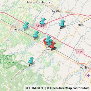 Mappa Via Galileo Galilei, 48018 Faenza RA, Italia (5.42364)