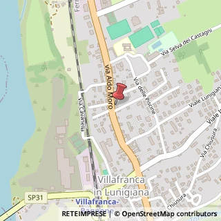 Mappa Via A. Moro, 75, 54028 Villafranca in Lunigiana, Massa-Carrara (Toscana)