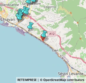 Mappa Via Como, 16033 Lavagna GE, Italia (2.85846)
