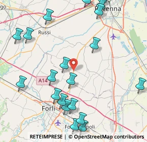 Mappa Via Ravegnana, 48125 Coccolia RA, Italia (10.6775)