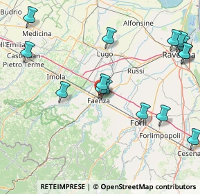 Mappa Via del Cavalcavia, 48018 Faenza RA, Italia (19.71333)