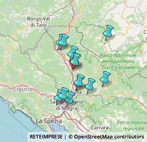 Mappa 54028 Villafranca in Lunigiana MS, Italia (10.60231)