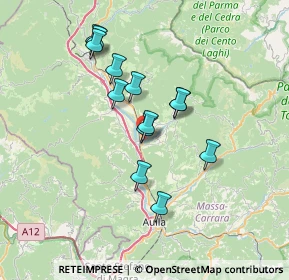 Mappa 54028 Villafranca in Lunigiana MS, Italia (6.11692)