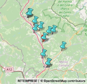 Mappa 54028 Villafranca in Lunigiana MS, Italia (6.69923)