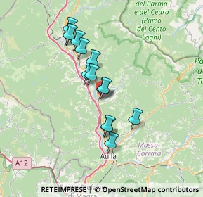 Mappa 54028 Villafranca in Lunigiana MS, Italia (6.05857)