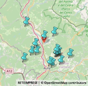 Mappa 54028 Villafranca in Lunigiana MS, Italia (6.88875)