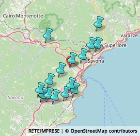 Mappa Via Antonio Porcile, 17047 Quiliano SV, Italia (7.01625)