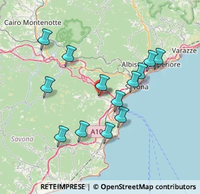 Mappa Via Antonio Porcile, 17047 Quiliano SV, Italia (7.07923)