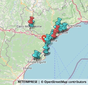 Mappa Via Antonio Porcile, 17047 Quiliano SV, Italia (10.2305)