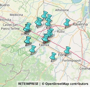 Mappa Via P.Damiano Armandi, 48018 Faenza RA, Italia (11.63667)