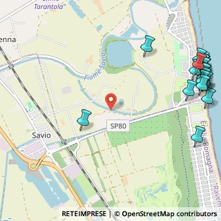 Mappa Via Argine Destro Savio, 48125 Ravenna RA, Italia (1.7375)