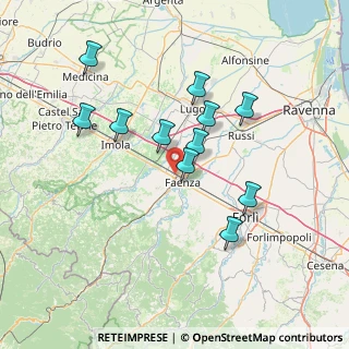 Mappa Via Enrico Fermi, 48018 Faenza RA, Italia (13.37727)