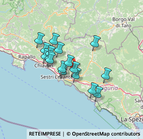 Mappa Via Bargone, 16030 Casarza Ligure GE, Italia (10.72529)