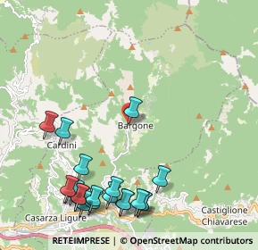 Mappa Via Bargone, 16030 Casarza Ligure GE, Italia (2.689)