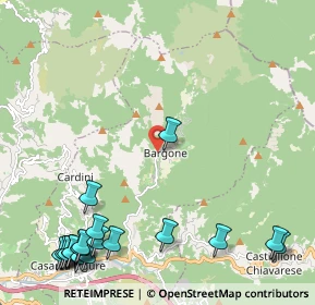 Mappa Via Bargone, 16030 Casarza Ligure GE, Italia (3.2735)