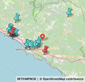 Mappa Via Bargone, 16030 Casarza Ligure GE, Italia (9.51)