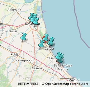 Mappa Viale Nullo Baldini, 48015 Savio RA, Italia (12.1025)