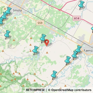Mappa Via Tebano, 48018 Faenza RA, Italia (6.8075)