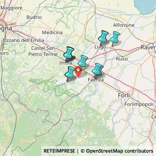 Mappa Via Tebano, 48018 Faenza RA, Italia (9.955)