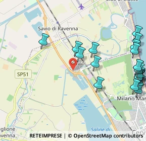 Mappa Via Santerno, 48015 Cervia RA, Italia (2.8185)