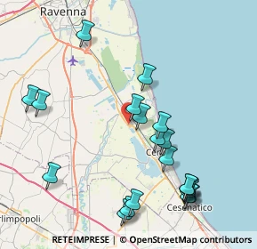 Mappa Via Santerno, 48015 Cervia RA, Italia (9.229)