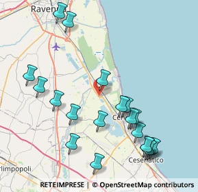 Mappa Via Santerno, 48015 Cervia RA, Italia (9.367)