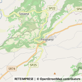 Mappa Pitigliano