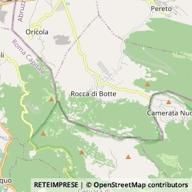 Mappa Rocca di Botte