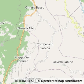 Mappa Torricella in Sabina