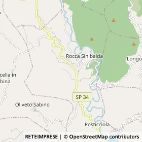 Mappa Rocca Sinibalda