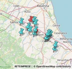 Mappa 47034 Forlimpopoli FC, Italia (10.86588)