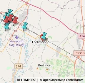 Mappa Via Vittorio Veneto, 47034 Forlimpopoli FC, Italia (6.67867)